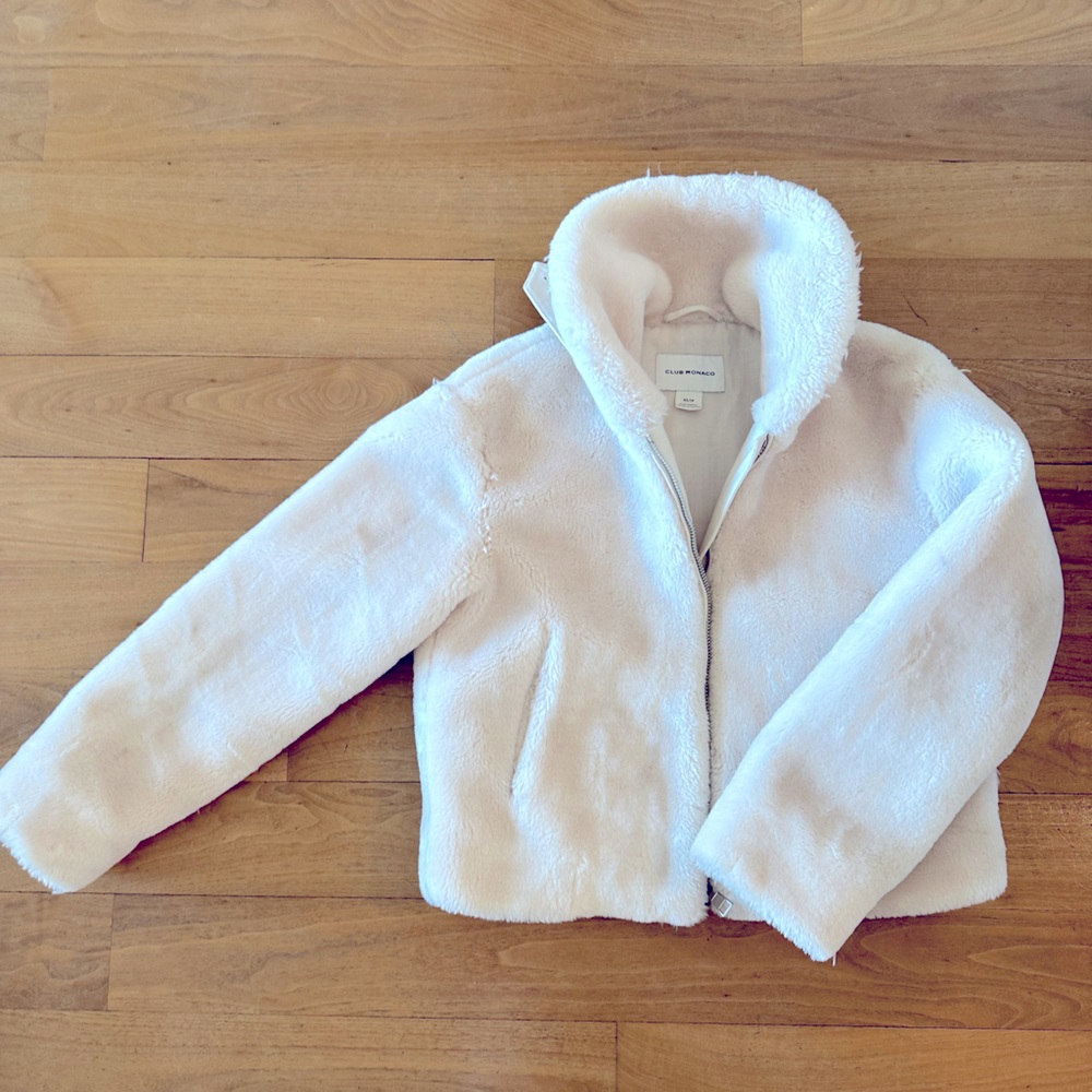Club Monaco Faux Fur Jacket